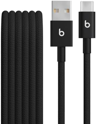 $5 | 5' Beats USB-A to USB-C Woven Charging Cable (Bolt Black) at Amazon