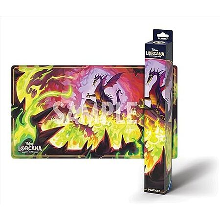 $12.49 | Ravensburger Disney Lorcana TCG Playmat Featuring Dragon Fire Card Artwork at Amazon