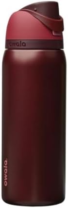 $27.99 | 32-Oz Owala FreeSip Insulated Stainless Steel Water Bottle with Straw (Black Cherry) at Amazon