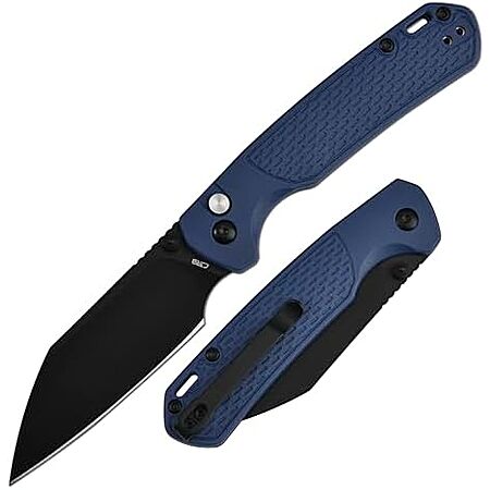CJRB Pyrite-Light Folding 3.34" AR-RPM9 Steel Blade Pocket Knife (Blue) $26.10 