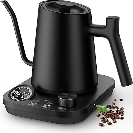 $39.94* | Silonn Gooseneck Stainless Steel Electric Kettle w/ Timer & 7 Presets at Amazon