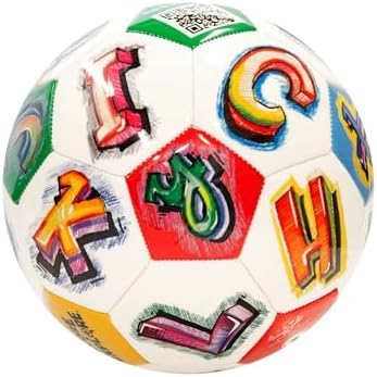$5.70* | Crayola Unisex Kids Official Soccer Ball  (Alphabet2, Size 5) at Amazon