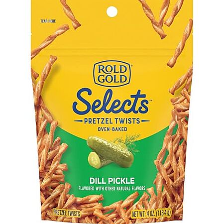 [AC] $18.52 | 6 × 4-Oz Rold Gold Selects, Pretzel Twists (Dill Pickle) ($3.09 each) at Amazon