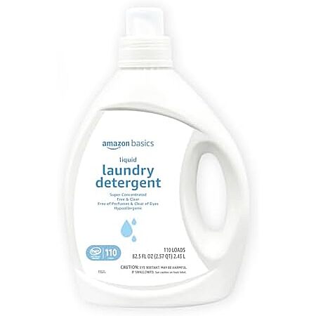 Select Accounts: 82.5-Oz Amazon Basics Liquid Laundry Detergent (Free & Clear) $5.30 or less w/ S&S