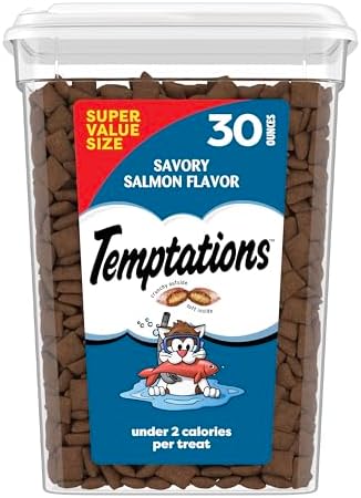 [SnS] $8.06* | 30-oz Temptations Classic Crunchy & Soft Cat Treats (Savory Salmon) at Amazon