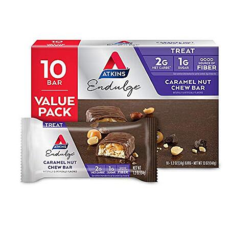 Select Accts: 10-Pk 1.2-Oz Atkins Endulge Caramel Nut Chew Bars 2 for $9.45 w/ S&S