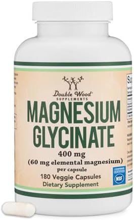 [SnS, AC] $11.01* | 180-Count Double Wood Supplements Magnesium Glycinate Capsules at Amazon