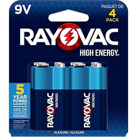 [SnS, AC] $3.67 | 4-Count Rayovac 9V Batteries at Amazon