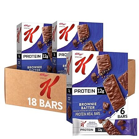 Select Accounts: 18-Pk 1.58-Oz Special K Bar Protein Meal Bars (Brownie Batter) $6.75 w/ S&S