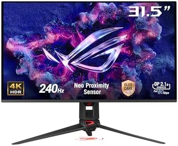 $899 | ASUS ROG Swift 32” 4K OLED Gaming Monitor (PG32UCDMR) ― 4K (3840 x 2160), QD-OLED, 240Hz, 0.03ms at Amazon
