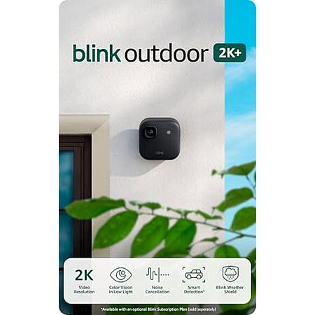 $156.99 | Blink Outdoor 2K+ (newest model) — 5 camera system (Black) at Amazon