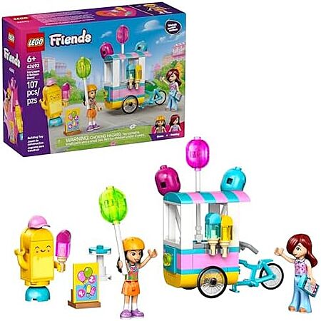 $6.99 | 107-Piece LEGO Friends: Park - Ice Cream & Balloon Stand (42692, 2026) at Amazon