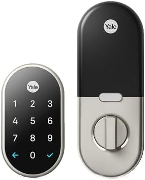 [Resale, AC] $137.69 | Google Nest x Yale Keyless Entry Smart Deadbolt Lock (Satin Nickel) (Used - Like New) at Amazon