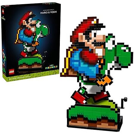 1215-Piece LEGO Super Mario World: Mario & Yoshi Building Set $104 + Free S&H