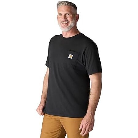 $14.99* | Carhartt Men's Loose Fit Heavyweight Short-Sleeve Pocket T-Shirt (Various Colors) at Amazon
