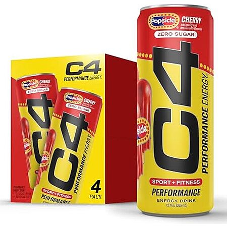 [SnS] $4.13* | 4-Pack 12-Oz C4 Performance Energy Drinks (Cherry Popsicle) at Amazon ($1.03 each)