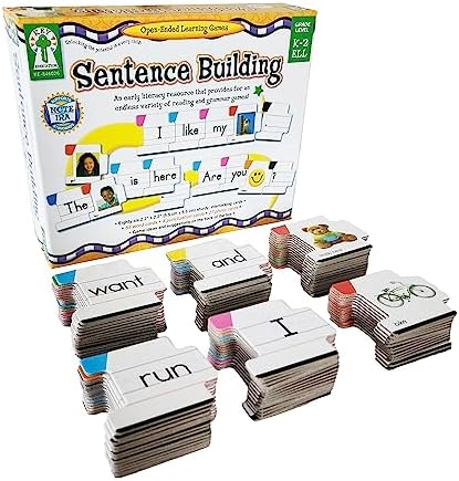 $7.99 | Key Education Sentence Building Game, Phonics Puzzles for Kids Ages 6-8 at Amazon