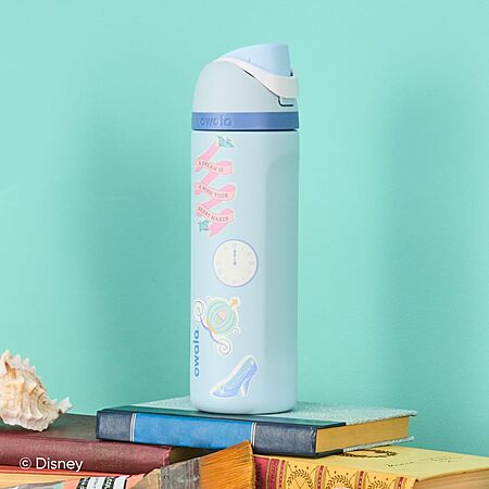 24-Oz Owala Disney Princess FreeSip Insulated Stainless Water Bottle (Cinderella) $21.80 