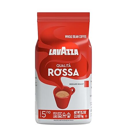 [SnS, AC] $30 | 2 × 35.2-Oz Lavazza Qualità Rossa Whole Bean Coffee, Medium Roast, Arabica and Robusta Blend ($15 each) at Amazon