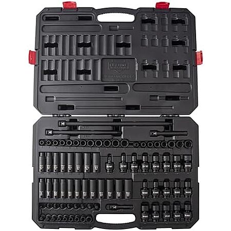 $158.04 | SUNEX Tools 80 Piece 3/8 in. Drive Master Impact Socket Set at Amazon