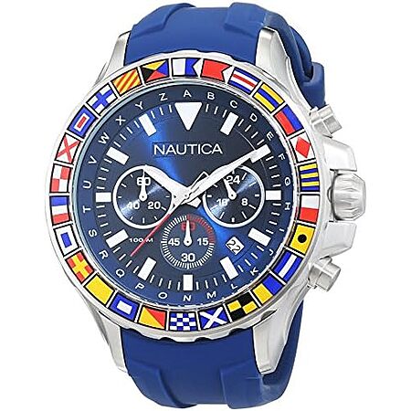 $123.75 | Nautica Men's NST Chronograph Watch at Amazon