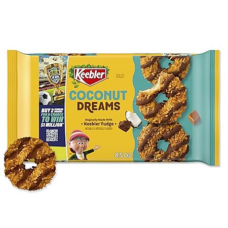 [SnS, AC] $4.80 | 3 × 8.5-Ounce Keebler Fudge Cookies (Coconut Dreams) ($1.60 each) at Amazon