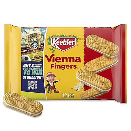 [SnS, AC] $5.52* | 3 × 12-Oz Keebler Vienna Fingers Creme Filled Sandwich Cookies ($1.84 each) at Amazon