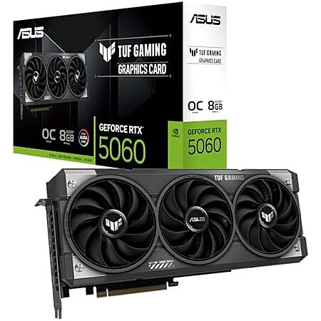 $324.60 | ASUS TUF Gaming NVIDIA GeForce RTX 5060 8GB GDDR7 OC Edition Graphics Card at Amazon