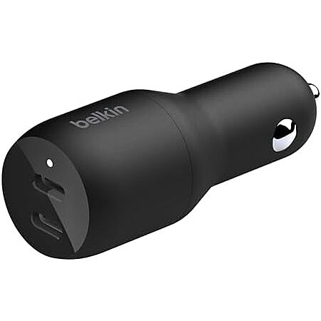 $15.99 | Belkin 36-Watt Dual-USB Car Charger - Power Delivery 2 18W USB-C Ports at Amazon