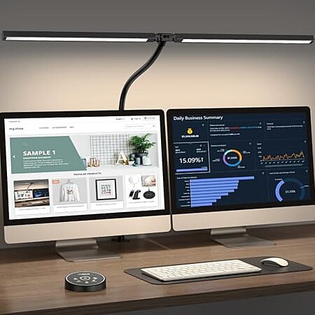 [Prime, AC] $24.99* | Pzloz Smart LED Gooseneck Desk Lamp w/ Clamp & Remote (Black) at Amazon