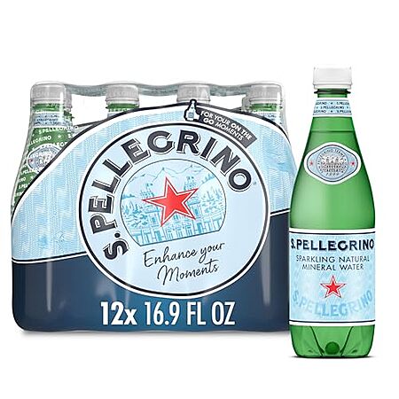 [SnS, AC] $7.68* | 12-Pk 16.9-Oz S.Pellegrino Sparkling Natural Mineral Water at Amazon