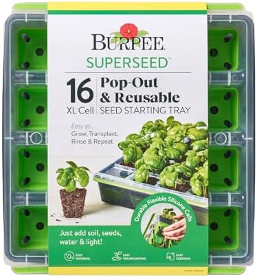 $7.99* | Burpee SuperSeed Seed Starting Tray w/ 16 XL Pop-Out Cells at Amazon