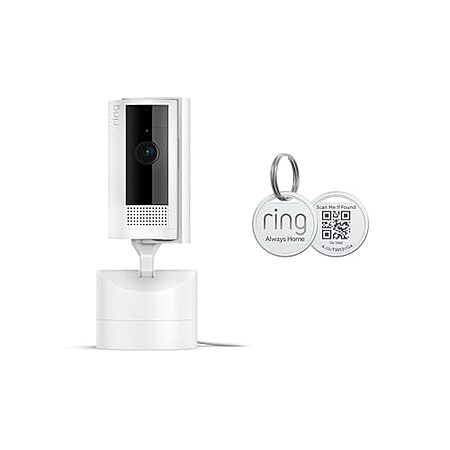[Prime] $34.99* | Ring Pan-Tilt Indoor Cam w/ Ring Pet Tag (White) at Amazon