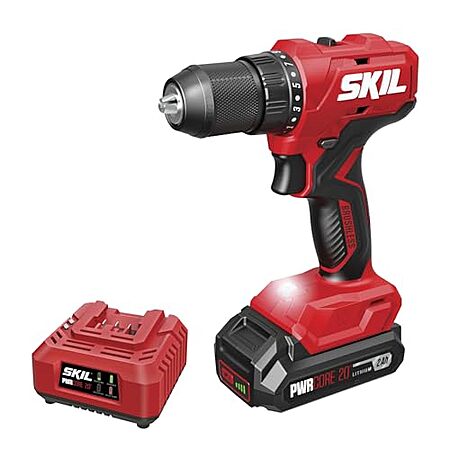 $59.99 | SKIL PWR CORE 20 Brushless 20V 1/2-Inch Drill Driver Kit, Includes 2.0 Ah Battery and Charger - DL6280B-10 at Amazon
