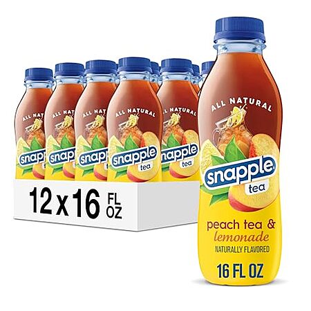 [SnS, AC] $14.02* | 2 × 12-Pack 16-Oz Snapple Tea (Peach & Lemonade) ($7.01 each) at Amazon
