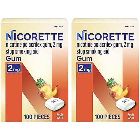[SnS] $23.69 | Nicorette Nicotine Gum Stop Smoking Aid, 2 mg, Fruit Chill Flavor - 200 Count at Amazon