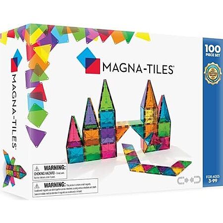 [Prime] $83.99* | 100-Piece MAGNA-TILES Classic Magnetic Construction Set at Amazon