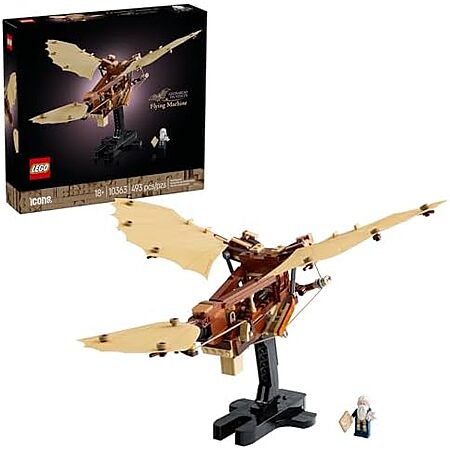 $39.99 | 493-Piece LEGO Icons - Leonardo da Vinci's Flying Machine (10363, 2025) at Amazon