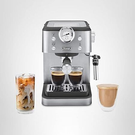 $149.95* | De'Longhi Linea Classic Espresso Machine with Milk Frother, 15-Bar Pump & Temperature Control at Amazon