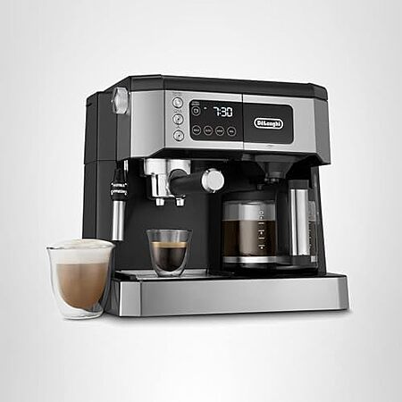 $249.95 | De'Longhi UPGRADED All-in-One Combination Coffee Maker & Espresso Machine + Advanced Adjustable Milk Frother at Amazon