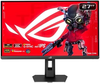 $199 | ASUS ROG Strix 27” 1440P HDR Gaming Monitor (XG27ACMES) – QHD (2560x1440), 255Hz, 0.3ms, Fast IPS at Amazon