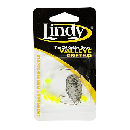 Lindy Old Guide's Secret Drift Rigs - Hammered Nickel/Chartreuse