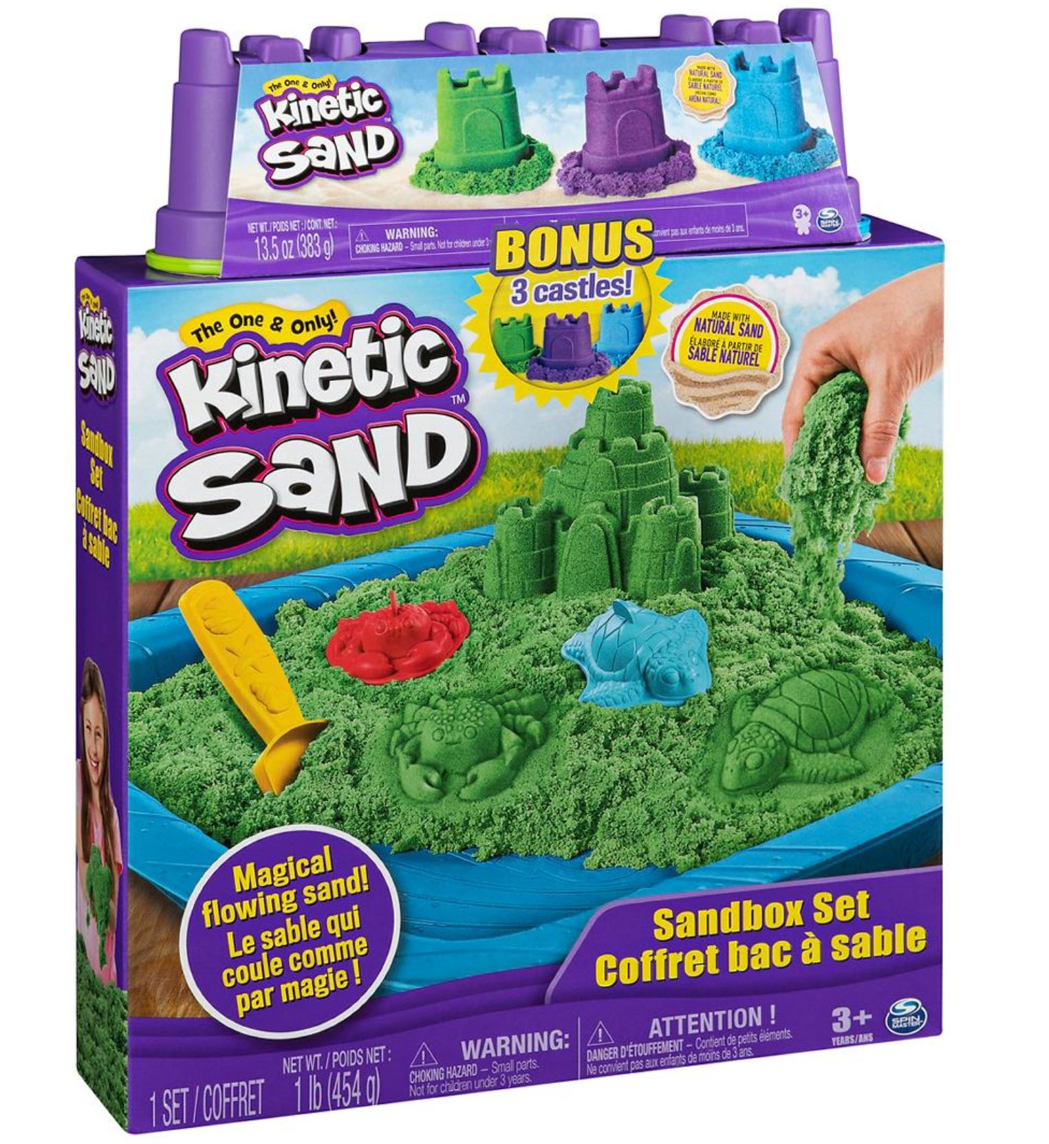 Kinetic Sand 1lb Sandbox Set with 3 Bonus Sandcastles (4.5oz each) $1.97 each for 8. BJ's Wholesale Club