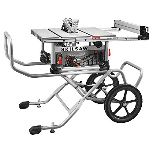 SKILSAW SPT99-11 10" Heavy Duty Worm Drive Table Saw with Stand, Silver $441.37