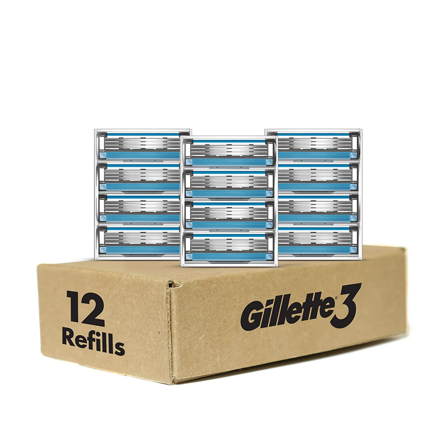 Prime members: Gillette3 Men's Razor Blades, 12 Blade Refills: $10