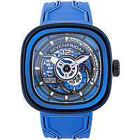 SevenFriday Men's Watch - PS Series CCB Semi-Skeleton Dial Silicone Strap $648.67