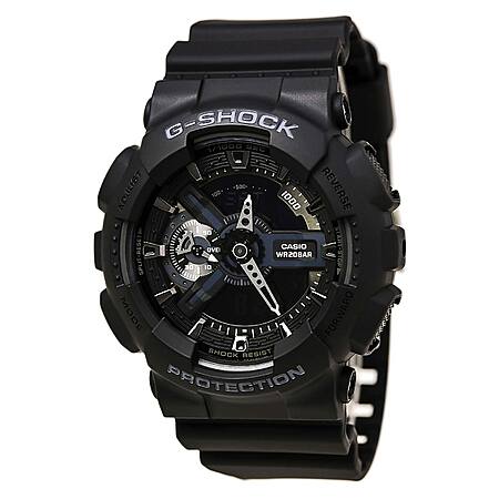 Casio Men's G-Shock Watch - Extra Large Ana-Digi Black Dial w/ Black ...