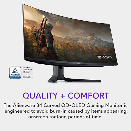 Alienware 34" QD-OLED Gaming Monitor for $550!