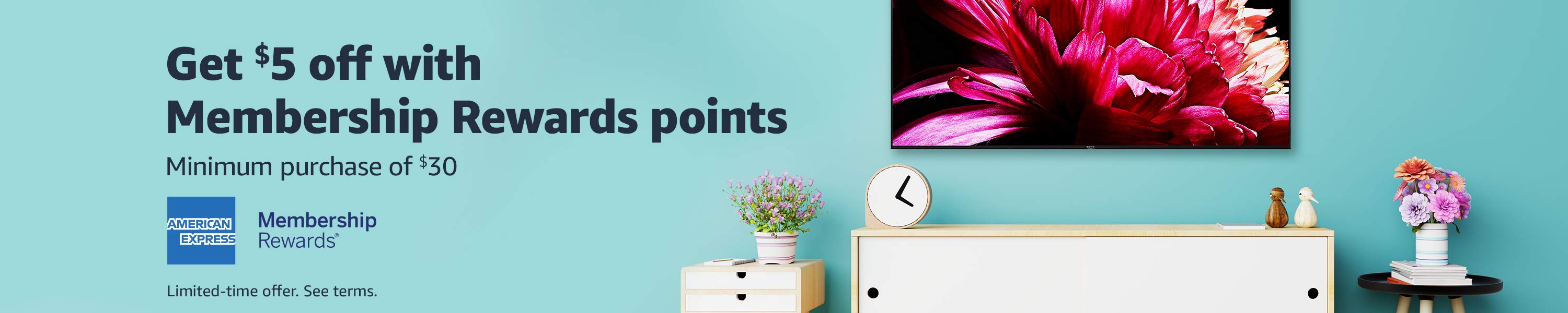 Amazon: Select Amex Membership Rewards Cardholders: Pay w/ Points, Get $5 off $30