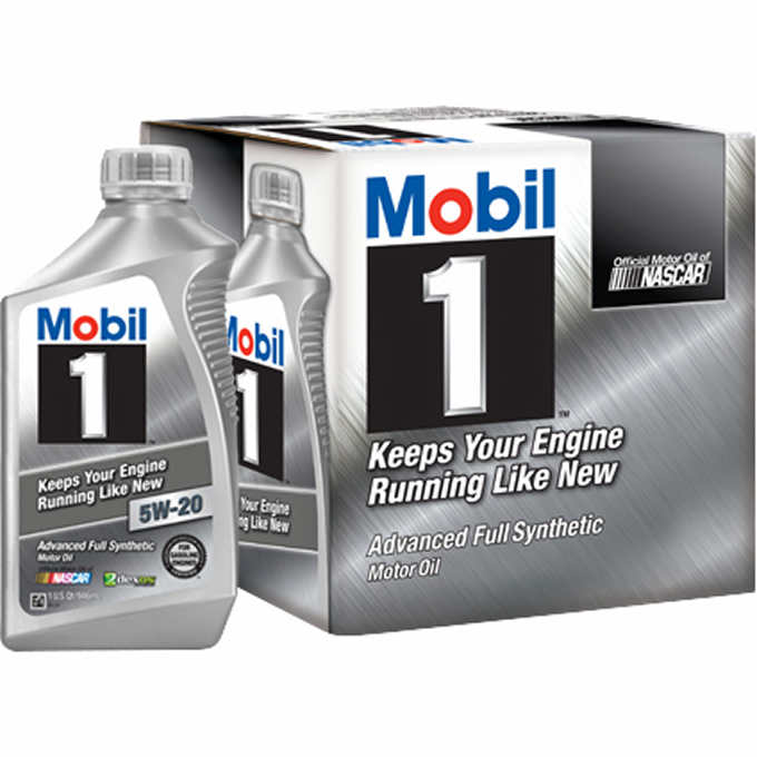 6-quart Mobil 1 Full Synthetic Motor Oil 5W-20 $27.99